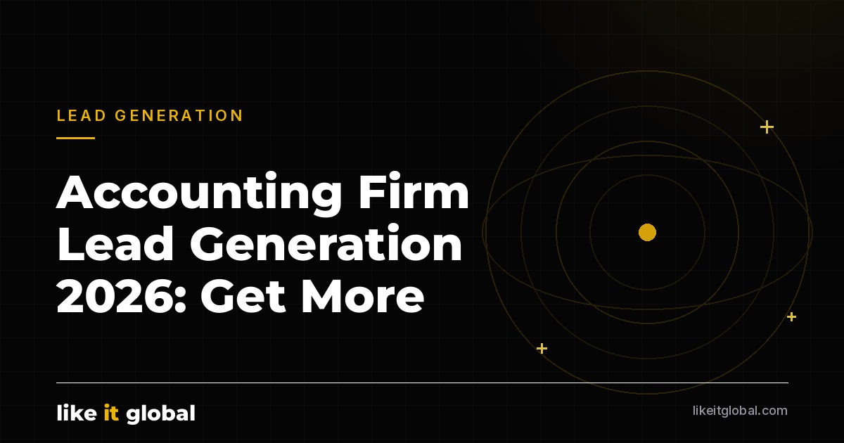 Accountant reviewing financial reports while planning lead generation for an accounting firm
